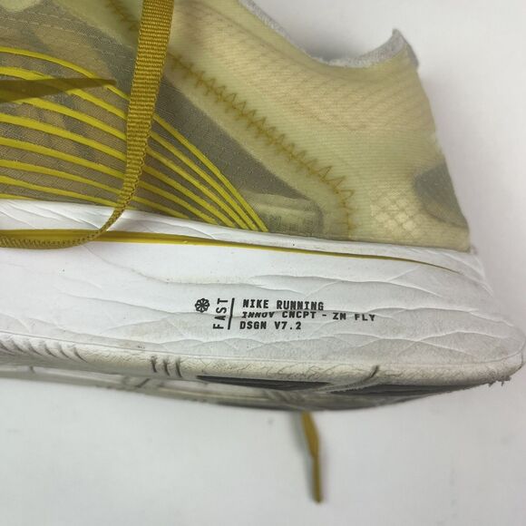 Nike Zoom Fly SP Mens 8 Dark Citron Running Sneakers AJ9282-300 shoe Athletic - Picture 13 of 16